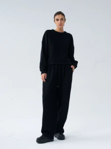 Bluza MUUV. Cropped Z Wycięciem ARC Black