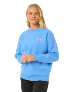 Bluza Rip Curl Hibiscous Diamond Crew Blue