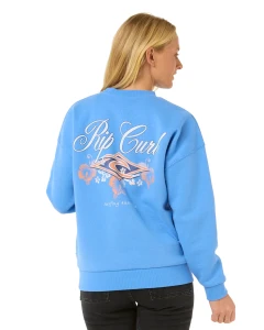 Bluza Rip Curl Hibiscous Diamond Crew Blue