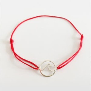 Bransoletka Maola  Silver Wave Red
