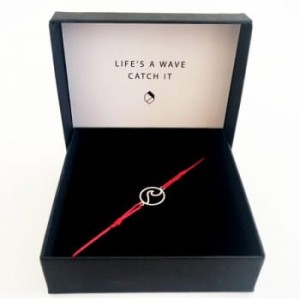 Bransoletka Maola  Silver Wave Red