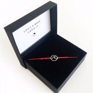 Bransoletka Maola  Silver Wave Red