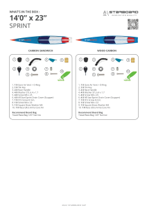 SUP Starboard 2022 SPRINT CARBON with BB