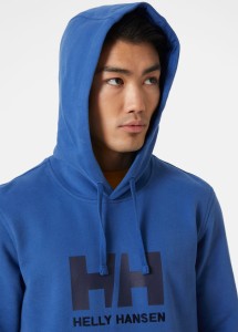 Bluza Helly Hansen 2023 Logo Hoodie Azurite