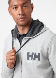 Bluza Helly Hansen 2023 Logo Zip Hood Grey