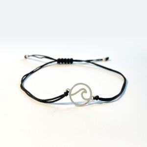 Bransoletka Maola  Silver Wave Black