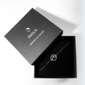 Bransoletka Maola  Silver Wave Black