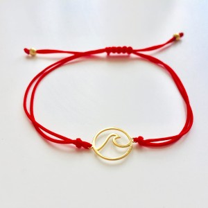 Bransoletka Maola  Gold Wave Red