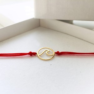 Bransoletka Maola  Gold Wave Red
