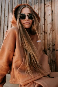 Bluza Jungmob 2024 Crop Top Camel