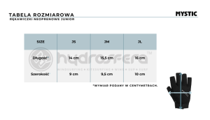 Rękawiczki Mystic 2024 Rash Neo Junior SF Bk