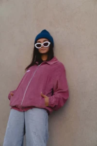 Kurtka Jungmob 2024 Ride Baseball Dusty Pink