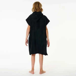 Poncho Rip Curl Logo Hooded Boy Bk
